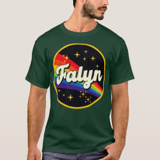 Falyn regenboog in ruimte  stijl t-shirt