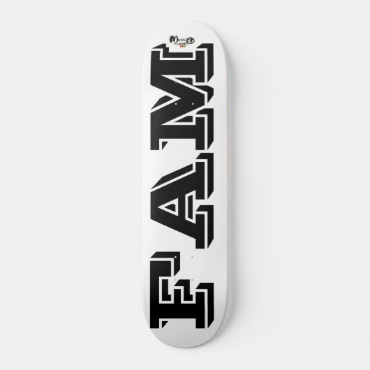 FAM-skateboard Persoonlijk Skateboard (Voorkant)