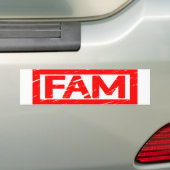 Fam Stamp Bumpersticker (Op auto)