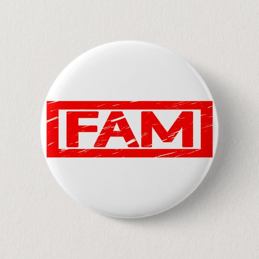 Fam Stamp Ronde Button 5,7 Cm (Voorkant)