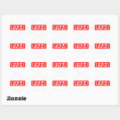 Fam Stamp Ronde Sticker (Vel)