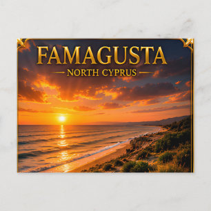 Famagusta Noord-Cyprus Mediterraan Ontsnapping Briefkaart