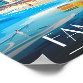 Famagusta stranden, Cyprus touring Poster (Hoek)