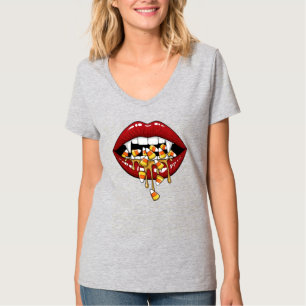 Famale Vampire Eten Snoep T-shirt