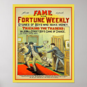 Fame and Fortune Weekly 1907 Dime Novel Poster