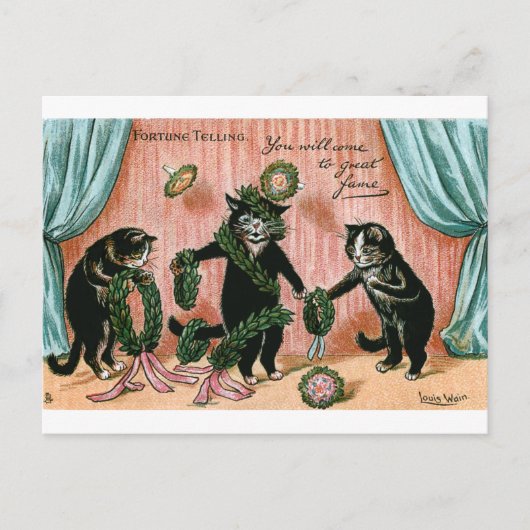 Fame Fortune Telling door Louis Wain Briefkaart (Voorkant)