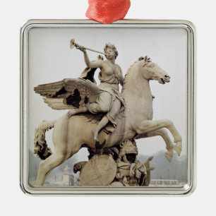 Fame Riding Pegasus 1699-1702 Metalen Ornament