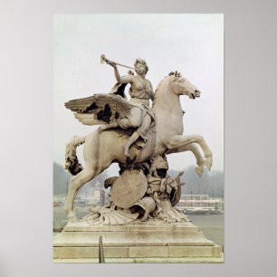 Fame Riding Pegasus 1699-1702 Poster