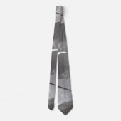 Famed Black and White Design Gateway Arch Stropdas (Achterkant)