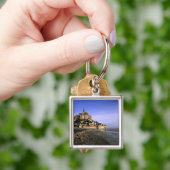 Fameus eilandfort Le Mont St. Michel in Sleutelhanger (Hand)