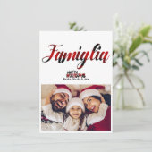 Famiglia Cool Pset-kerstfeestdag - Fotokaart Kaart (Staand voorkant)