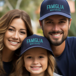 Famiglia (Familie) gepersonaliseerd geborduurd pet