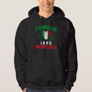 Famiglia La Più Importante Italië Cultuur Italiaan Hoodie