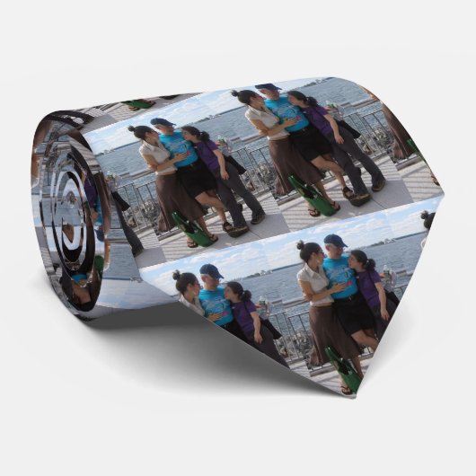 Famiily Photomerge, Famiily Photom... - Gepersonal Stropdas (Opgerold)