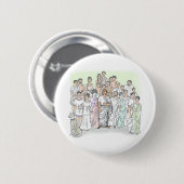 Familia Caecilii Ronde Button 5,7 Cm (Voorkant /achterkant)