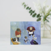 familia de turistas 2 briefkaart (Staand voorkant)