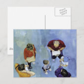 familia de turistas 2 briefkaart (Voorkant / Achterkant)