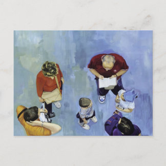 familia de turistas 2 briefkaart