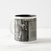 Familia Regia Tweekleurige Koffiemok (Voorkant links)