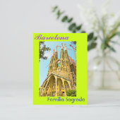 Familia Sagrada Briefkaart (Staand voorkant)