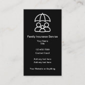 Familiale medische verzekering Visitekaartjes (Voorkant)
