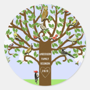 Familiar Reünie Ronde Sticker