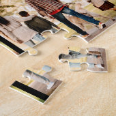 Familie 10 Fotocollage Naam Eenvoudig Legpuzzel (Zijkant)