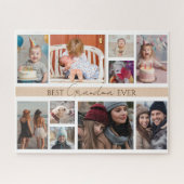 Familie 10 Meerdere foto Beste oma ooit Legpuzzel (Horizontaal)
