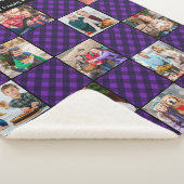 Familie 13 Foto Collage Personalized Holiday Pset Sherpa Deken (3/4)