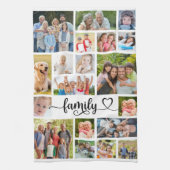 Familie 19 Fotocollage Aangepaste Kleur Theedoek (Verticaal)