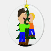 Familie 2014 keramisch ornament (Links)