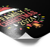 Familie 2024 Kerstmis Matching Outfits Team Santa Foto Afdruk (Hoek)