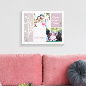 FAMILIE 2 het Manuscript Modern Quote van de Colla Canvas Afdruk (Insitu (Woonkamer))