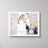 FAMILIE 2 het Manuscript Modern Quote van de Colla Canvas Afdruk (Voorkant)