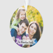 Familie 2 het Manuscript van de Vakantie van de Ke Ornament (voorkant)