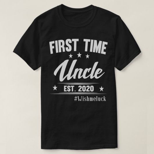FAMILIE 365 Eerste Oom Est 2020 Vaderdag T-shirt (Design voorkant)