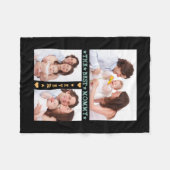 Familie 3 Foto Collage Best Mam Ever Moederdag Fleece Deken (Voorkant (Horizontaal))