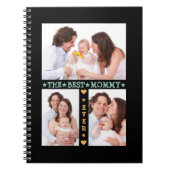 Familie 3 Foto Collage Best Mam Ever Moederdag Notitieboek (Voorkant)