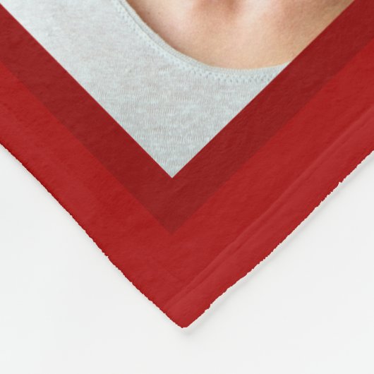 Familie 3 Foto Collage Fleece Deken (Hoek)