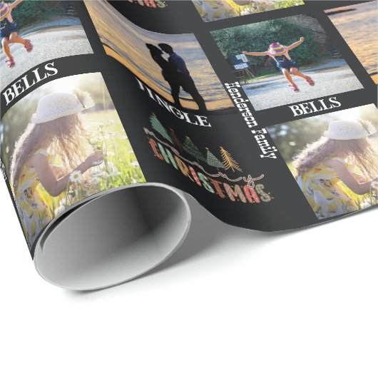 Familie 3 Fotoverzamelpapier Cadeaupapier (Rol Hoek)