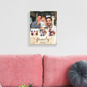 Familie 4 foto collage  canvas afdruk (Insitu (Woonkamer))