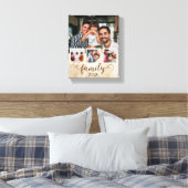 Familie 4 foto collage  canvas afdruk (Insitu (Slaapkamer))