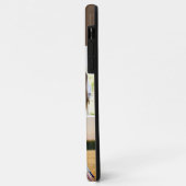 Familie 4 Foto Collage Chocolade Bruin Aangepast Case-Mate iPhone Case (Achterkant/links)