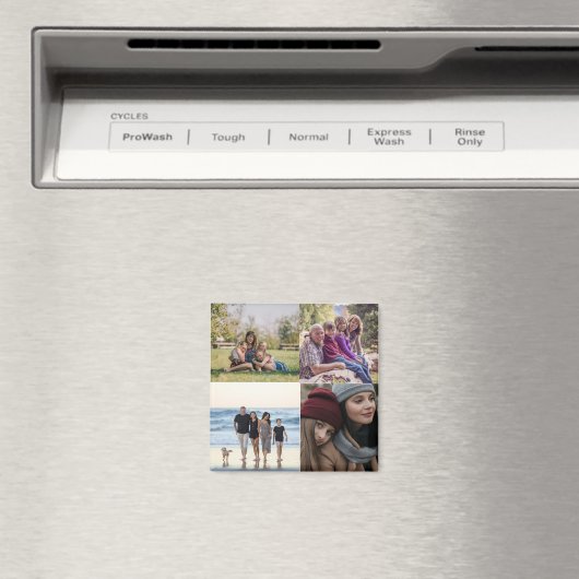 Familie 4 foto Creëer van jezelf Magneet (Insitu (Vaatwasser))