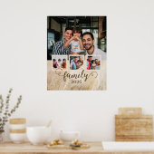 Familie 4 Fotocollage Poster (Keuken)