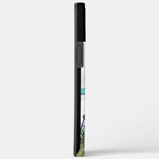 Familie 4 Fotocollage zwart gepersonaliseerd Case-Mate iPhone Case (Achterkant / Rechts)