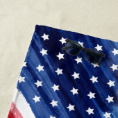 Familie 4 juli Strandfeest Rood Wit Blauw Strandlaken (In situ)