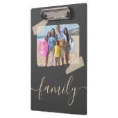 Familie 5 Foto Gepersonaliseerd Aangepast Klembord (Links)