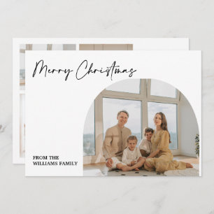 Familie 5 Foto Grid Merry Kerstfeestay Kaart