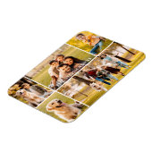 Familie 5 Fotocollage Naam Magneet (Linkerzijde)